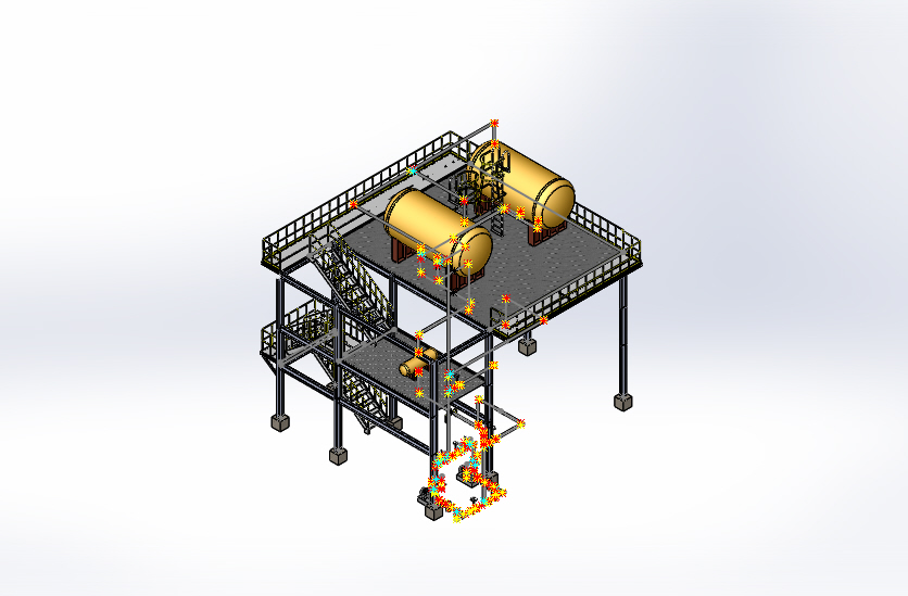 FOME储罐系统3D图纸 STEP格式